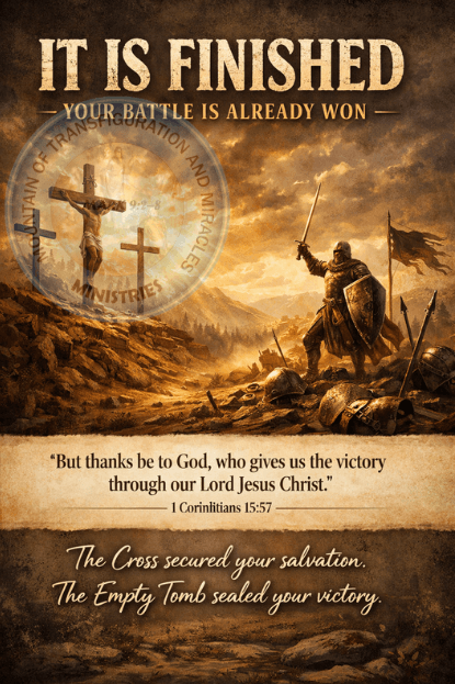 It Is Finished – Your Battle Is Already Won Now