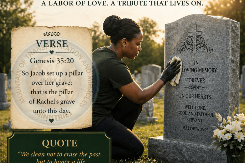 Graveyard cleaning