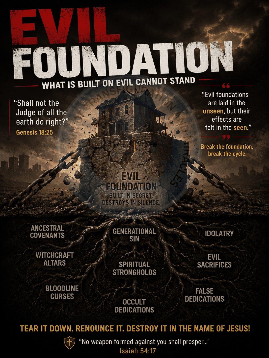 Evil Foundation: 17 Proven Prayers To Overcome It Now